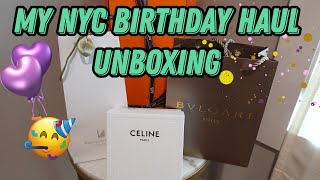 My NYC Birthday Haul Unboxing | Hermes, Celine, Bvlgari, Van Cleef & Arpels