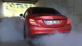 MERCEDES C63s AMG V8 BiTurbo with AMG PERFORMANCE EXHAUST!💥😍