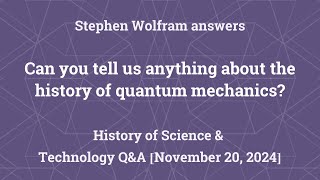 The History of Quantum Mechanics