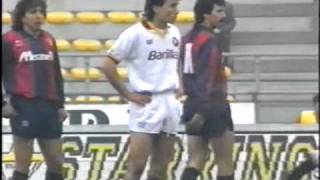 BOLOGNA - ROMA 1989/90 - MANFREDONIA SI ACCASCIA IN CAMPO