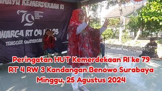 Peringatan HUT Kemerdekaan RI ke 79 RT 4 RW 3 Kandangan Benowo Surabaya 25 Agustus 2024