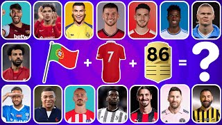 Can You Guess The Player By Their SONG, NATIONALITY AND FC 24 CARD?👕🔊 Football Quiz 2024