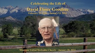 David Goodhue Memorial, January 20, 2024