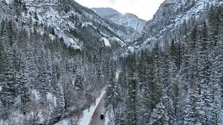 Snow in American Fork Canyon, Utah