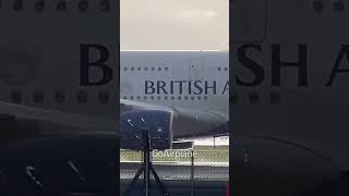 A380 landing without reverse thrust! #shorts #pilot #a380 #britishairways #heathrow