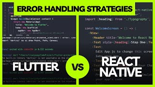 Deep Dive: Error Handling Showdown - Flutter vs React Native