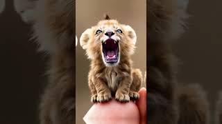 "Watch This Baby Lion Roar Like a King! 🦁👑"#shorts #shortsviral