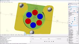 Axial flux or magnetic ToolChanger for a 3d printer in OpenScad, basic setup