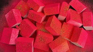 18 Blocks of Soft Pink Gym Chalk | Satisfying ASMR