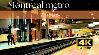 [4K] Walking tour in Rosemont metro station | Orange line 🟠 | Montreal, Canada 🇨🇦