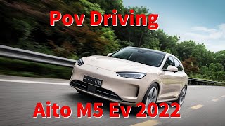 AITO M5 EV Huawei,all details test driving,suspension,steering,sounds,everything you want to know!