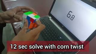 Rubik's cube solved in 12 seconds #rubikscube #viral