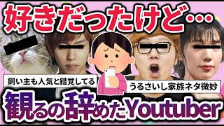 【有益2ch】このYoutubeチャンネルよく観ていたけど…もう観なくなったユーチューバー教えてｗ【ガルちゃん】