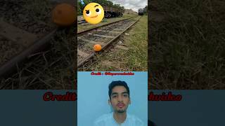 Train vs Cocunut 😲😱 Dangerous 😟 #shorts