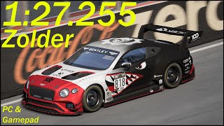 Assetto Corsa Competizione - Bentley 2018 GT3 Zolder 1:27.255 | PC & Gamepad