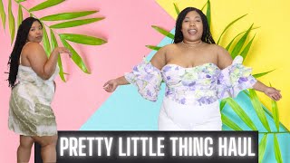 Plus Size/Curve Clothing Haul | Pretty Little Thing - Summer Looks Sizes 14/16| Stephanie Briana