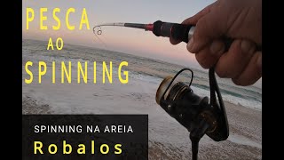 Spinning robalos na areia