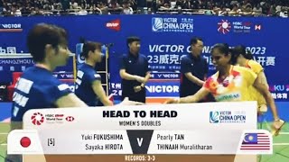 [BWF] WD - Pearly Tan/ Thinaah vs Yuki Fukushima/ Sayaka Hirota