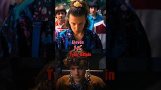 Eleven vs Tyler Galpin #strangerthings #wednesday #shorts