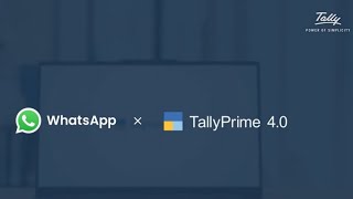 TallyPrime 4.1 Whats app for Business Simply Professional