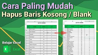 Cara Hapus Baris Kosong di Excel