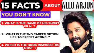 15 Amezing Facts You Don't Know About Allu Arjun | Hindi | Allu Arjun Updates