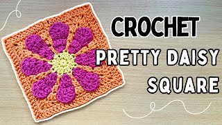 Crochet a Pretty Daisy Granny Square - Beginner Friendly Tutorial