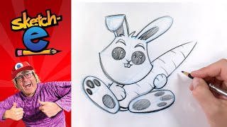 How to draw an Easter bunny! With Sketch-E