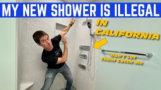 My New Shower Is ILLEGAL In California *Don't Let Them Catch Me*