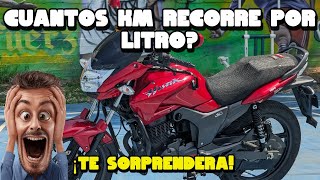 HERO HUNK 150 / CUANTO RECORRE CON 1 LITRO DE COMBUSTIBLE?