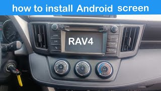 How to install Android screen toyota rav4