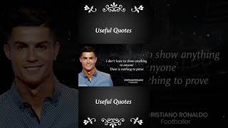 Cristiano Ronaldo Quotes That Will Change Your Life #Shorts #usefulquotes