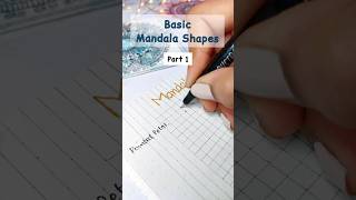 Basic Mandala Shapes (Part - 1) #shorts #shortsvideo #viral #mandala