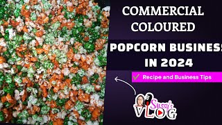 COMMERCIAL COLOURED POPCORN BUSINESS | COLOURED POPCORN  RECIPE • The only video you'll ever need