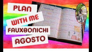 Plan with me Fauxbonichi journal en español Agosto INICIO RETO VEDA