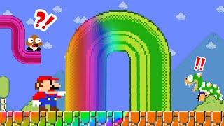 Super Mario Bros, But Everything Mario Touches Turns To Bend..| God Mario