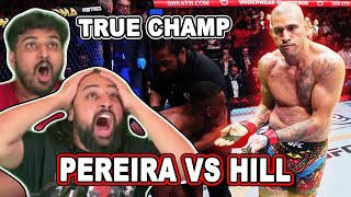 ALEX PEREIRA KOS JAMAHAL HILL! FULL FIGHT REACTION!