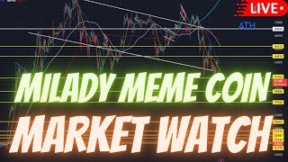 MILADY MEME COIN  JASMY COIN  BTC  $NFK  \ MARKET WATCH \   ***WE ARE LIVE***