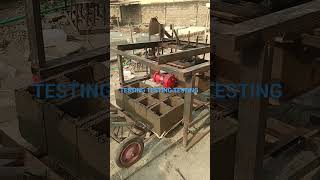 BLOCK MAKING MACHINE USING DIY FORKLIFT