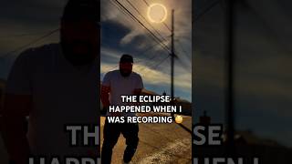 OMG! THE ECLIPSE HAPPENED WHEN I WAS RECORDING #eclipse