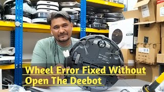 Ecovacs U2 PRO Model. Wheel Issue. Fix Without Open The Deebot