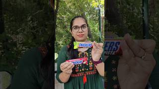 Trying different flavours of Snickers 🍫| kesar pista and berry Whip Snickers  #shorts #viral #review