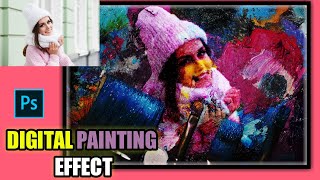 Digital Painting Effect Technique in Photoshop 2021 | Modern Graphic