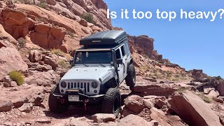 Cliffhanger in Moab With a Roof Top Tent? - Jeep Badge of Honor Trail