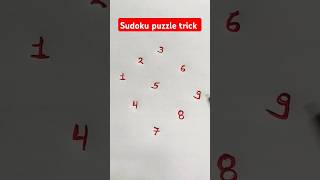 Sudoku puzzle trick #shorts