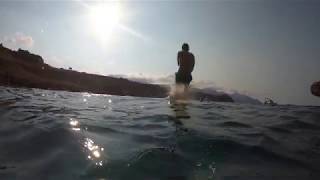 Freediving and exploring caves in Castellemare del Golfo, Sicily