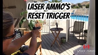 Mary-Grace McMahon using the Reset Trigger-Laser Ammo