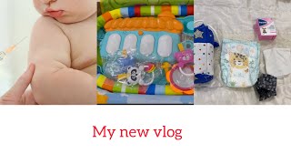 My baby’s 1st vaccination | whats in my baby bag | my baby’s 1st playing mat