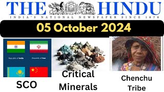 05 October 2024 The Hindu Newspaper Analysis