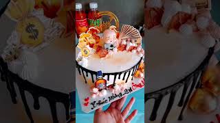 bánh kem đẹp đơn giản cho ông bà - bánh gato đẹp đơn giản #shortvideo #video #bakery #banhkem #cake